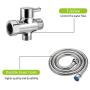 Handheld Bidet Toilet Sprayer,APLOS Shower Spray Attachment Set with Hose for Feminine Wash,Baby Cloth Diaper Washer,Stainless Steel Bathroom Bidet Sprayer for Pet,Easy to Install