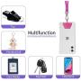SS Crossbody Phone Lanyard,Adjustable Detachable Neck Cord Cell Phone Lanyard Strap and Phone Safety Tether for All Phones and Case Combinations-Purple