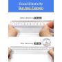 Elastic String for Masks, HONYAR 1/3 inch Width 22-Yard Length Braided Flat Elastic Band for Sewing for Mask - Elastic String Cord Heavy Stretch Knit (White)