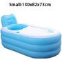 Adult Inflatable Bathtub Bath Tub Bath Barrel Folding Sauna Box Household Steam Thermostatic Heating Barrel (Size : Small)