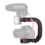ULANZI Handle U Grip Pro Video Stabilizer U Shape Rig Triple Cold Shoe Mount Handheld Compatible with GoPro Hero 7/6 DSLRs Cameras Camcorders Canon Sony Smartphones Filming Shooting Low Position