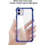 BELONGME Compatible with iPhone 11 Case 2019,Tempered Glass Screen Protector [2Pack] with Shockproof Crystal Clear Case for iPhone 11 6.1 inch.