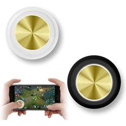 Vakili Mobile Phone Game Joystick Metallic Plated Game Control Touch Screen Joypad Game Controller for iPad iPhone Android Mobile Tablet 2PACK