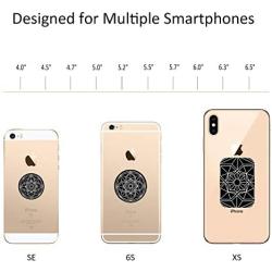 Mount Metal Plate 10 Pack for Magnetic Cell Phone Car Cradle-Less Mounts with 3M Adhesive,Stylish Universal Disc Replacement Sticker for Magnet iPhone Holder Mini Tablet GPS Stand 6 Round 4 Rectangle