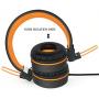 Elecder i37 Kids Headphones Children Girls Boys Teens Foldable Adjustable On Ear Headphones 3.5mm Jack Compatible iPad Cellphones Computer MP3/4 Kindle Airplane School Tablet Orange/Black