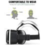 [New Version]HAMSWAN 3D Virtual Reality Headsets with Unique Design and Multifunction Button Compatible with Smartphones Within 4.0-6.11 inch