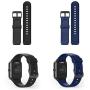 Letsfit ID205L Smart Watch Bands, Adjustable Smartwatch Replacement Straps for ID205L Sport Watch, Replacement Accessory Bandst with 2 Pack, Black+Blue