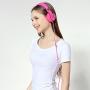 Rockpapa 950 Stereo Lightweight Foldable Headphones Adjustable Headband with Microphone 3.5mm for Cellphones Smartphones iPhone Tablets Laptop Computer Mp3/4 DVD Black Pink