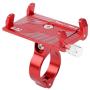 nologo Fashion Adjustable Bike Handlebar Phone Mount Holder,Aluminum Alloy Bicycle Cellphone Cradle Clip Smartphone Mount Stand for Cycling(red)