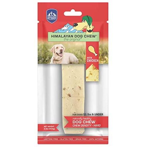 Himalayan Dog Chew | Chicken Flavor | Long Lasting, Stain Free, Protein Rich, Low Odor | 100% Natural, Healthy & Safe | No Lactose, Gluten Or Grains | Large | for Dogs 55 Lbs & Smaller