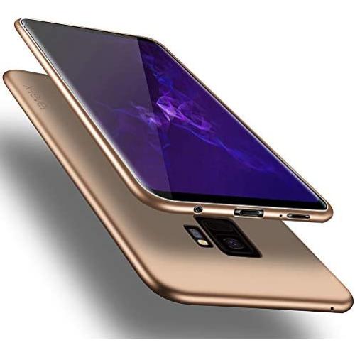 X-level Samsung Galaxy S9 Case, Slim Fit Soft TPU Ultra Thin S9 Mobile Phone Cover Matte Finish Coating Grip Phone Case for Women Compatible Samsung Galaxy S9-Gold