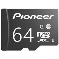 Pioneer 64GB microSD Classic with Adapter - C10, U1, Full HD Memory Card (2 Pack)