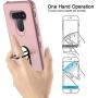 lovpec LG K51 Case with Soft TPU Screen Protector, Ring Holder Kickstand Shockproof Protective Phone Cover Case for LG K51/LG Q51/LG Reflect/LG LM-K500UM (Pink)