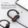 Letsfit Bluetooth Headphones IPX7 Waterproof 15Hrs Playtime Wireless Earbuds, Bluetooth 5.0 Running Headphones, HiFi Stereo in-Ear Earphones w/Mic Noise Cancelling for Sports, Workout, Gym