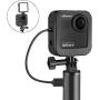 Ulanzi Aluminum Cage for Gopro Max,Protective Metal Case Frame Mount w Cold Shoe Mount for LED Light for GoPro Max