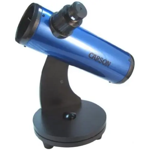 Carson SkySeeker Newtonian Reflector Telescope with Dobsonian Mount, 15-37.5X, Blue (JC-200)