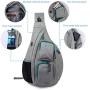 WANDF Sling Bag One Strap Backpack Travel Crossbody Backpack Water-Resistant