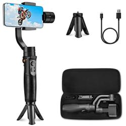 Smartphone Gimbal Hohem iSteady Mobile+, the 3-Axis Gimbal Stabilizer for iPhone 11 Pro Max, Android Smartphones, Designed For Vlog, Youtuber, with 600° Wide Angle Inception Mode and Auto-Beauty Mode.