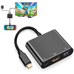 HDMI Adapter for Nintendo Switch, USB-C Charging Cable Switch Hdmi Adapter Support Any Type C Device Hub Adapter for Nintendo Switch