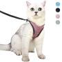 Heywean Cat Harness and Leash - Ultra Light Escape Proof Kitten Collar Cat Walking Jacket with Running Cushioning Soft and Comfortable Suitable for Puppies Rabbits