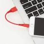 AmazonBasics MFi-Certified Lighting to USB A Cable for Apple iPhone and iPad - 4 Inches (10 Centimeters) - Red