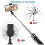Selfie Stick Tripod with Removable Wireless Bluetooth Remote Shutter Compatible,Mini Pocket Selfie Stick for iPhone 11/XR/X/8/8P/7/7P/6s/6 Samsung Galaxy S9/8/7 Note 9/8/7 Nubia
