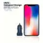 RAMPOW 24W Dual USB Car Charger - [DC 12-24V] 4.8A Fast Car Charger - USB Car Charger Adapter Compatible with iPhone, Samsung, LG, HTC, Sony, Oneplus, Tablets, GPS Devices and More - Navy