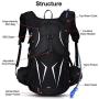 VBG VBIGER Hydration Pack Backpack Water Backpack & 2L Hydration Water Bladder for Cycling Hiking Running