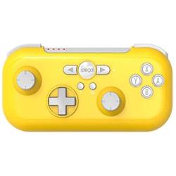 ipega-PG-SW021 Mini Wireless Gamepad Controller for N-Switch /PS3 Galaxy S10/S10+ Galaxy S20 LG Oppo VIVO MI Android Smartphone Tablet with Vibrating six-axis Function (Win 7 and Above) (Yellow)