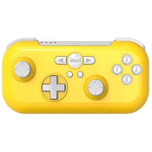 ipega-PG-SW021 Mini Wireless Gamepad Controller for N-Switch /PS3 Galaxy S10/S10+ Galaxy S20 LG Oppo VIVO MI Android Smartphone Tablet with Vibrating six-axis Function (Win 7 and Above) (Yellow)