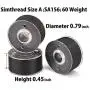 Simthread Size A Prewound Bobbin Thread with Storage Plastic Box Bundle | White+Black Colors & 25pcs White Color Simthread Size A Prewound Bobbin Thread with Storage Plastic Box Bundle | White+Black Colors & 25pcs White Color
