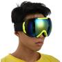 Keenso Ski Protection Glasses Outdoor Ski Protection Glasses Anti-Fog Anti-Wind Skiing Snow Snowboard Goggles