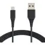AmazonBasics MFi-Certified Lighting to USB A Cable for Apple iPhone and iPad - 10 Feet (3 Meters) - Black AmazonBasics MFi-Certified Lighting to USB A Cable for Apple iPhone and iPad - 10 Feet (3 Meters) - Black