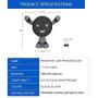 REDSHINE Car Mount Phone Holder Automatic Locking Universal Air Vent GPS Cell Phone Holder for Car for iPhone X/8/7/7P/6s/6P/5S, Galaxy S5/S6/S7/S8/S9,Note8 Google, LG, Huawei and More (Black1)