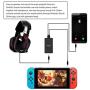 Audio Converter for Nintendo Switch, 2 in 1 Audio Chat Adapter for Nintendo Switch - Support Voice Chat with Your Headphone