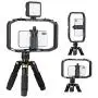 Upgrade M-Rig Metal Smartphone Video Rig with 3 Cold Shoe Mount Compatible with GoPro Series Hero 8 7 6 5, for DJI OSMO Action, Smartphone Camera DSLR Video Shooting/Filming Add Microphone Video Light Upgrade M-Rig Metal Smartphone Video Rig with 3 Cold Shoe Mount Compatible with GoPro Series Hero 8 7 6 5, for DJI OSMO Action, Smartphone Camera DSLR Video Shooting/Filming Add Microphone Video Light