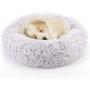 NOYAL Donut Dog Cat Bed, Soft Plush Pet Cushion, Anti-Slip Machine Washable Self-Warming Pet Bed - Improved Sleep for Cats Small Medium Dogs (Multiple Sizes)