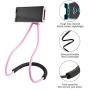 NCElec Neck Cell Phone Holder for Desk Bed,Bike and Motorcycle Phone Mount,Universal Lazy Bracket Mobile Phone Stand Holder (Pink)