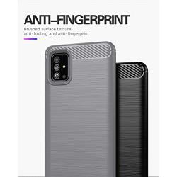 Galaxy A51 case,Samsung A51 case,MAIKEZI Soft TPU Slim Fashion Anti-Fingerprint Non-Slip Protective Phone Case Cover for Samsung Galaxy A51(Gray Brushed TPU)