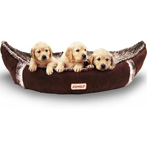 JOYELF Medium Dog Bed Orthopedic Dog Bed with Removable Washable Cover Warm Dog Bed for Small to Medium Dogs and Toys as Gift