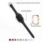 WFEAGL Leather Bands Compatible with Apple Watch 38mm 40mm 42mm 44mm, Top Grain Leather Band Slim & Thin Wristband for iWatch Series 5 & Series 4/3/2/1 (Black Band+Rose Gold Adapter, 38mm 40mm) WFEAGL Leather Bands Compatible with Apple Watch 38mm 40mm 42mm 44mm, Top Grain Leather Band Slim & Thin Wristband for iWatch Series 5 & Series 4/3/2/1 (Black Band+Rose Gold Adapter, 38mm 40mm)