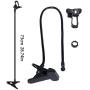 ITART Plastic Flexible Long Arms Gooseneck Clip Clamp Stand Universal Cell Phone Holder - Black