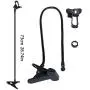 ITART Plastic Flexible Long Arms Gooseneck Clip Clamp Stand Universal Cell Phone Holder - Black