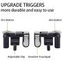 XuBa Gamepad for Knives Out Mobile Phone Shoot Game Controller L1R1 Shooter Trigger Fire Button 3 in 1 for iOS Android
