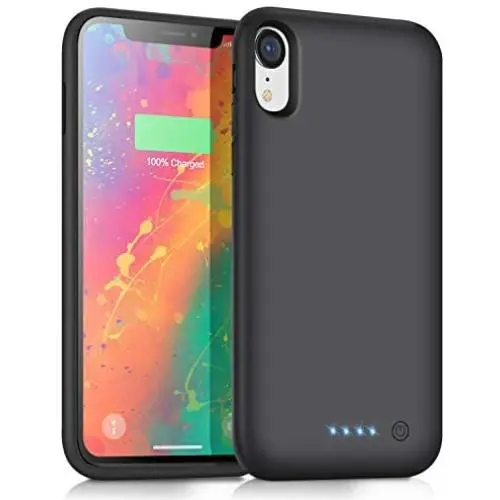 voo Battery Case for iPhone XR, 6800mAh Protective Portable Charging Case Rechargeable Battery Pack for iPhone XR External Battery Phone Cover 6.1 inch Battery Case - Black voo Battery Case for iPhone XR, 6800mAh Protective Portable Charging Case Rechargeable Battery Pack for iPhone XR External Battery Phone Cover 6.1 inch Battery Case - Black