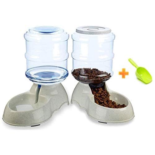 Ito Rocky Pet Feeding Solution Automatic Cat & Dog Cafe Feeder and Water Dispenser in Set with Food Scoop 6-Meal Automatic Food Dispenser for Small/Middle Puppy and Kitten