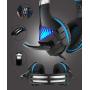Pro Gaming Headset for PC PS4 Xbox One Surround Sound Over-Ear Headphones with Mic LED Light Bass Surround Soft Memory Earmuffs for Computer Laptop Switch Games Kid’s Boy’s Teen’s Gifts