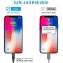 ESR USB C to Lightning Cable, [0.6ft MFi-Certified], Braided Nylon Power Delivery Fast Charging for iPhone SE/11/11 Pro/11 Pro Max/XR/XS Max/XS/X/8, for Use with Type-C Chargers, Black