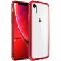 Mkeke Compatible with iPhone XR Case,Clear Anti-Scratch Shock Absorption Cover Case for iPhone XR Red
