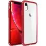 Mkeke Compatible with iPhone XR Case,Clear Anti-Scratch Shock Absorption Cover Case for iPhone XR Red